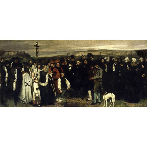 Tablou A burial at Ornans - Gustave Courbet
