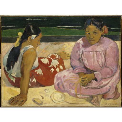 Tablou Femei tahitiene pe plajă - Paul Gauguin
