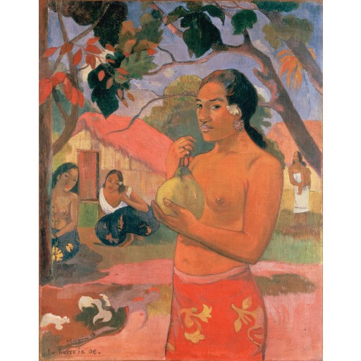 Tablou Femeie ținand un fruct - Paul Gauguin