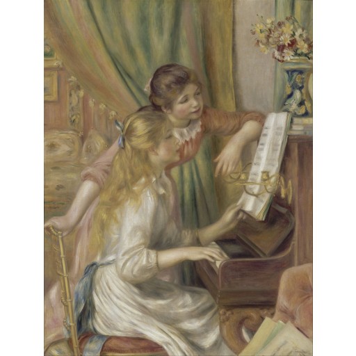Tablou Jeunes filles au piano - Pierre Auguste Renoir