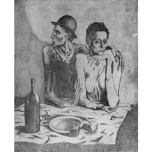 Tablou Le repas frugal - Pablo Picasso