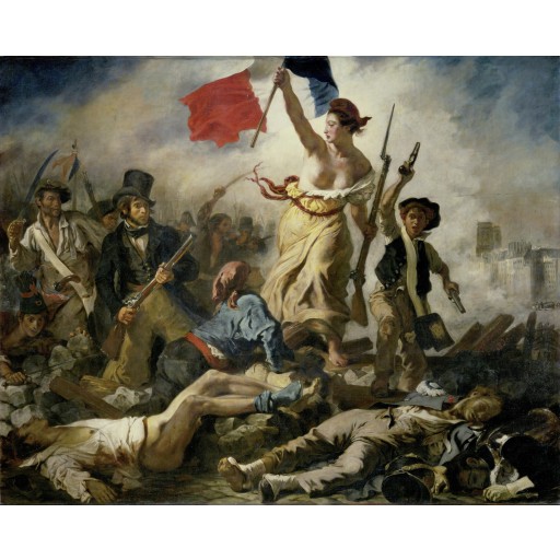Tablou Libertatea conducand poporul - Eugene Delacroix
