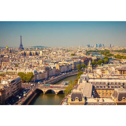 Tablou canvas Paris - Sena și turnul Eiffel