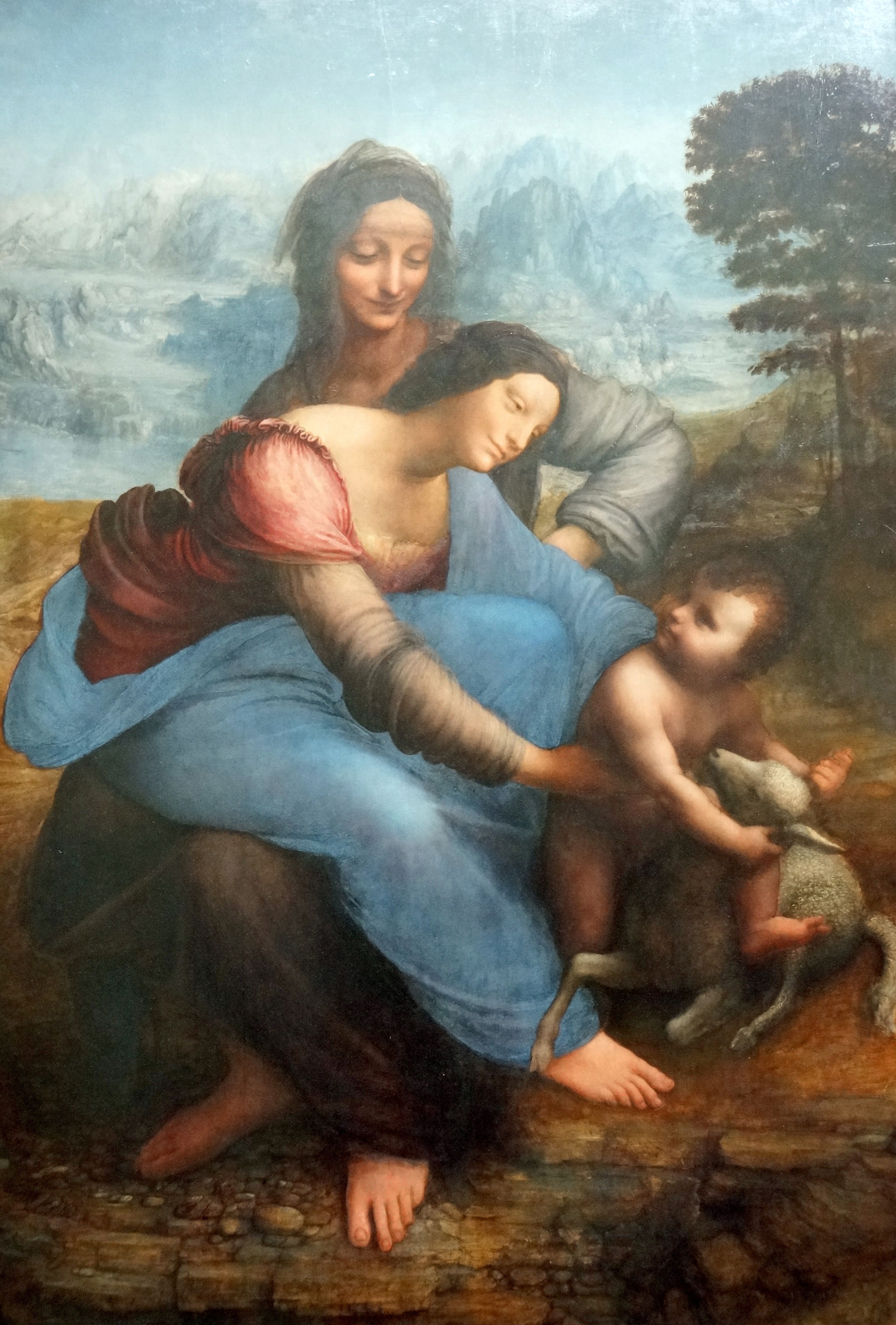 Tablou Fecioara Cu Pruncul Si Sfanta Ana Leonardo Da Vinci Fotoprinter Ro