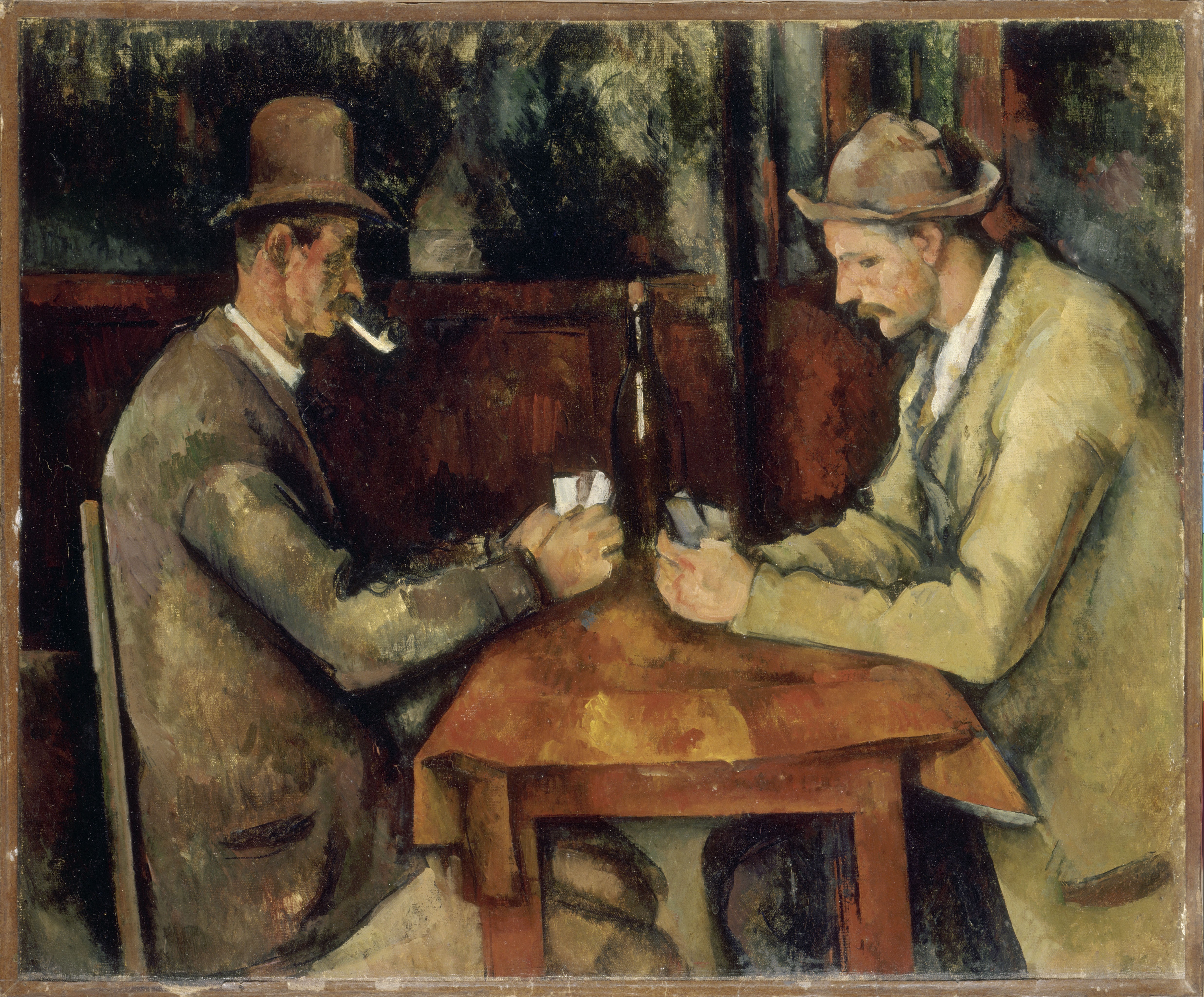 Tablou Jucătorii De Cărţi Paul Cezanne Fotoprinter Ro