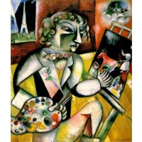 Tablou Autoportret cu șapte degete - Marc Chagall