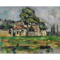 Tablou Banks of the Marne - Paul Cezanne