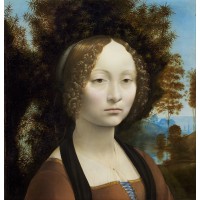 Tablou Portretul Ginevrei de Benci - Leonardo da Vinci