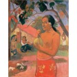 Tablou Femeie ținand un fruct - Paul Gauguin