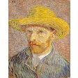 Van Gogh - Autoportret 1887 cu pălărie de paie